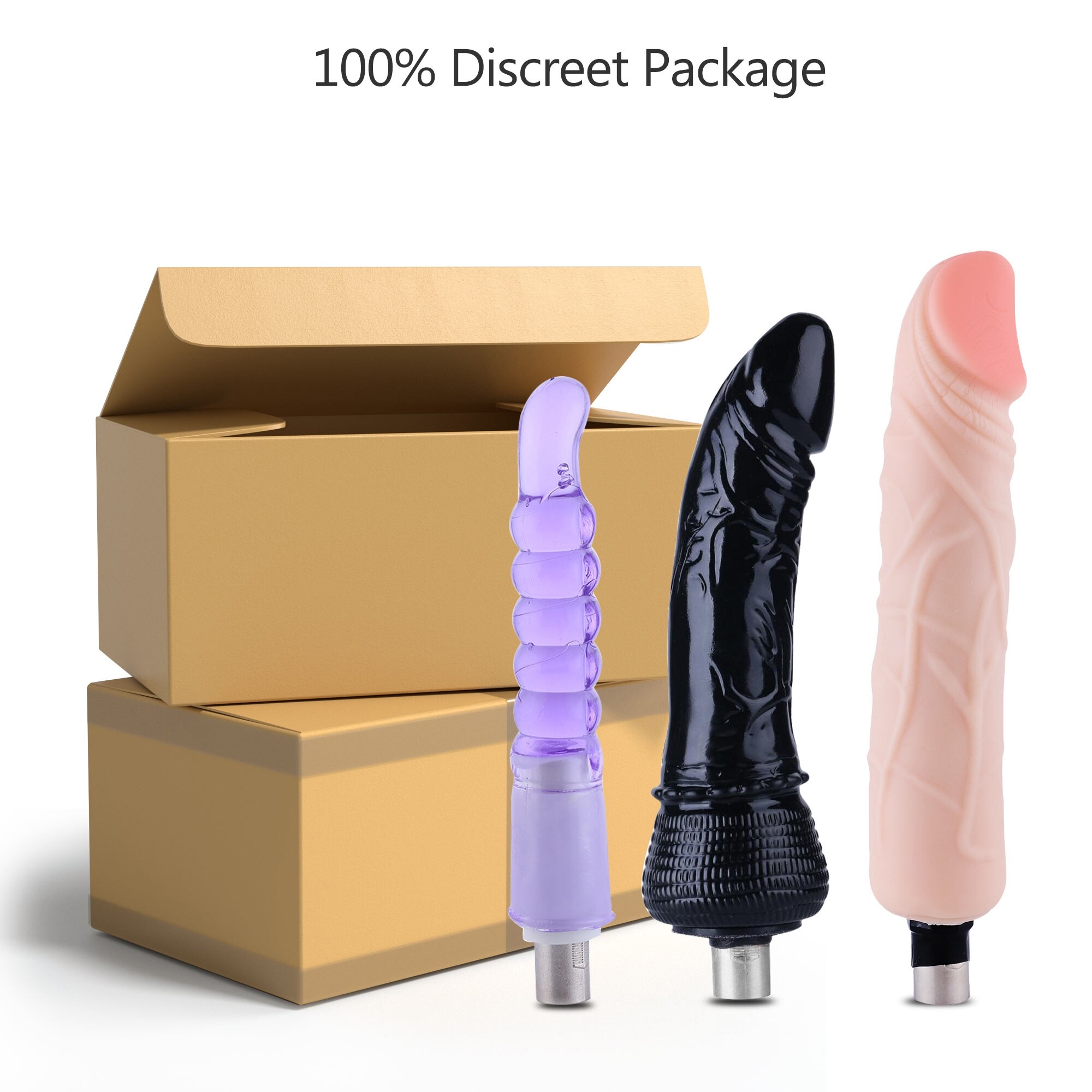 Sex Machine 3pcs Dildo Attachments 3XLR Accessories