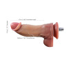 7.9-inch realistic dual-density silicone dildo for Jessk Sex Machines
