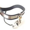 Stainless Steel Male Arc Chastity Belt For Adjustable Waist Hole chastity Device