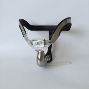 Chastity Devices for Men Stainless Steel Chastity Belt Sex Toys Black