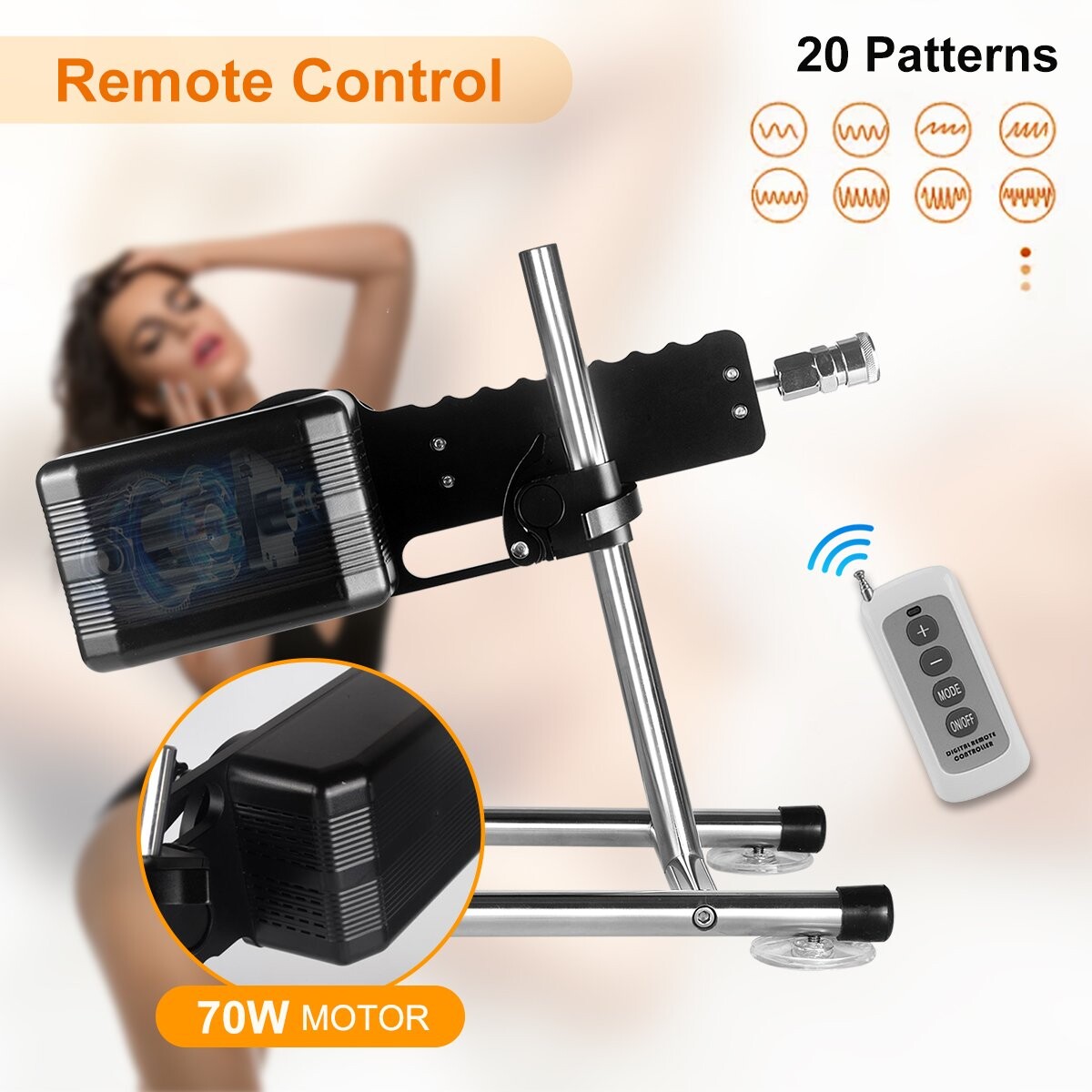App Remote Control Premium Sex Machine with 4 Attachment