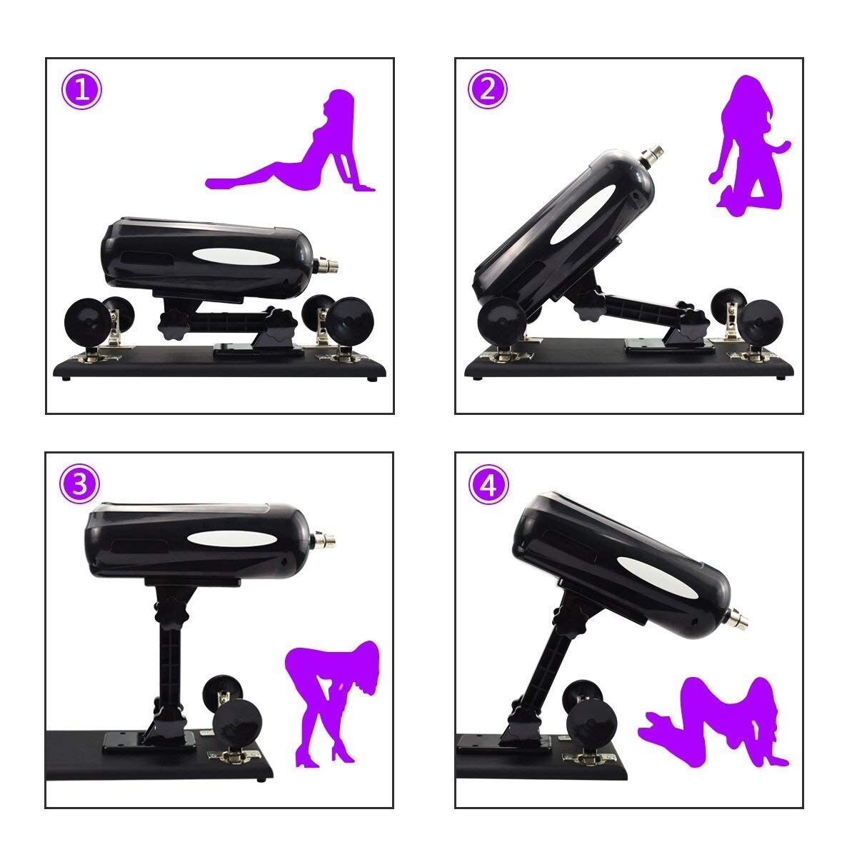 Automatic Sexual Machine Gun with 5 PCS Dildo Attachments Make Love Machines