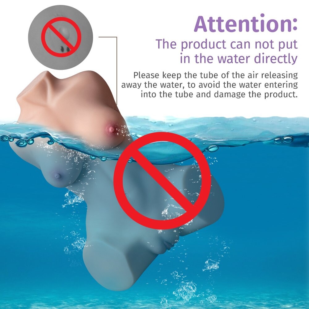 Automatic Sucking Vibrating Sex Dolls Female Torso 8.5kg/18.73lb