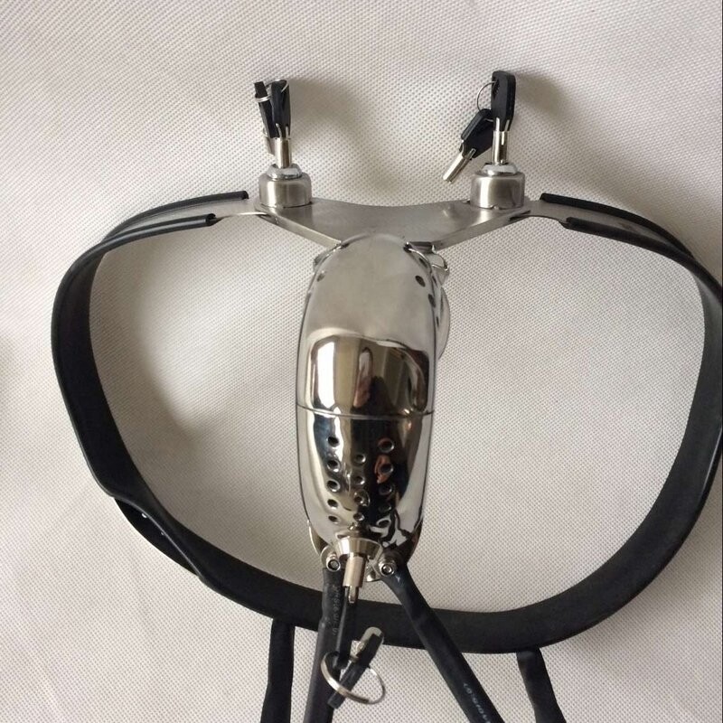 Stainless Steel Male Chastity Belt Chastity Device Sex Toys for Men