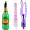 3pcs Jessky Sex Machine Attachments - Realistic Dildos, Anal Plug, Masturbator cup