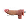 7.9inch Dual-density Soft Silicone Realistic Dildo for Jessk Sex Machines