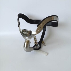 Chastity Devices for Men Stainless Steel Chastity Belt with Cock Cage Anal Plug bdsm Sex Toys Black