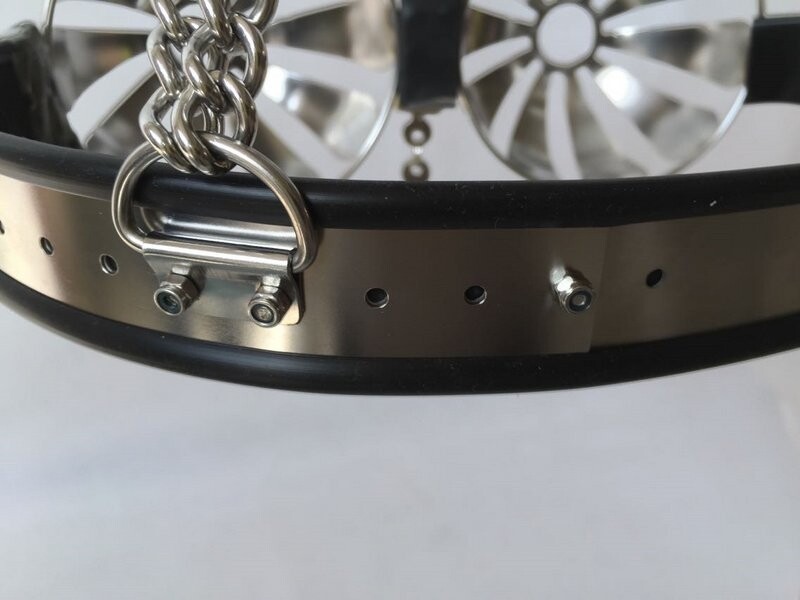 Breathable Stainless Steel Female Chastity Bra Device Half-Pierced Adjustable