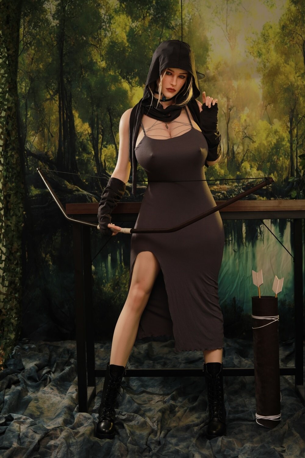 Full Silicone Doll with Huge Boobs Realistic Detail 175cm/5ft9