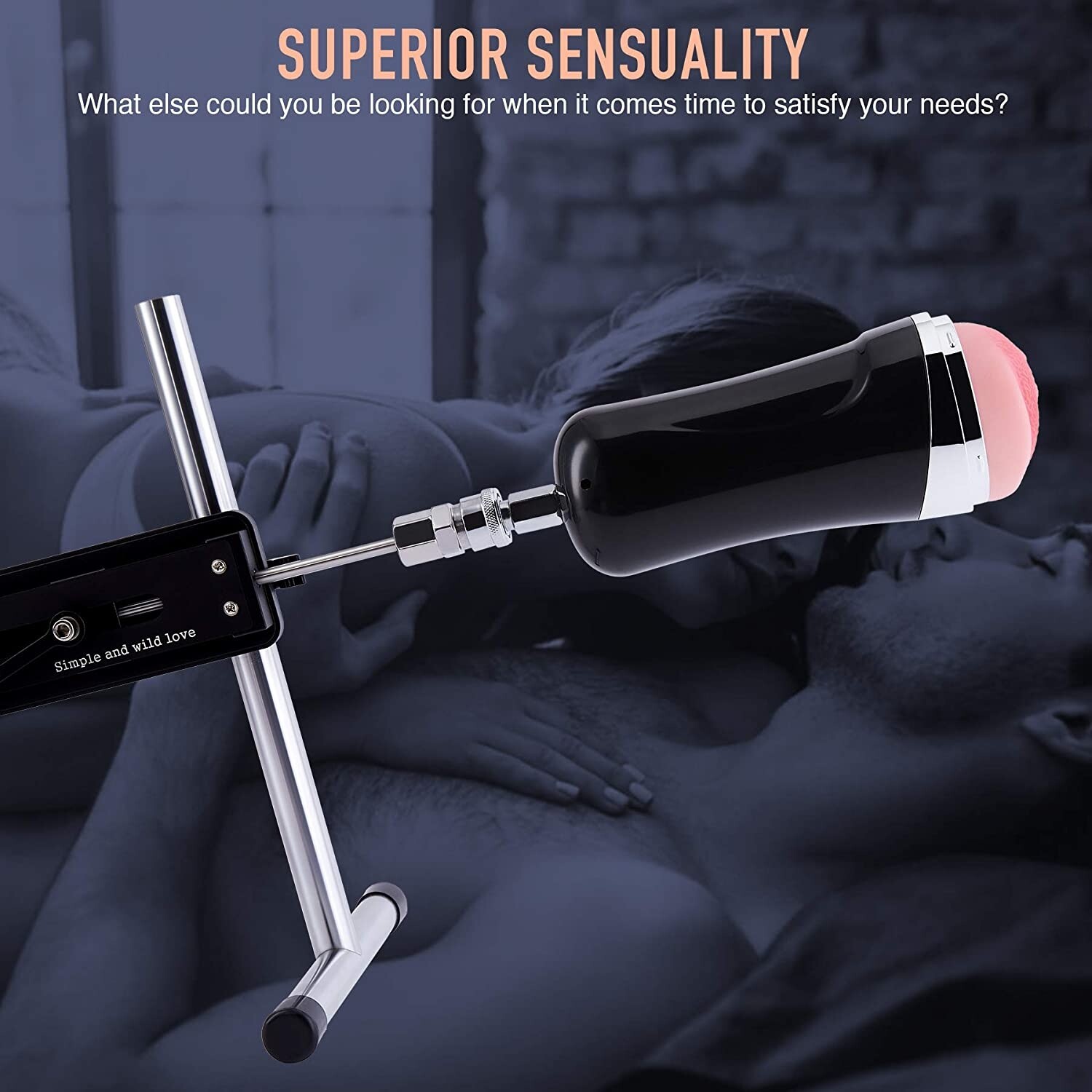 Mens Masturbator Quick Connect to Sex Machine Suction Cup and Angle Adjustable