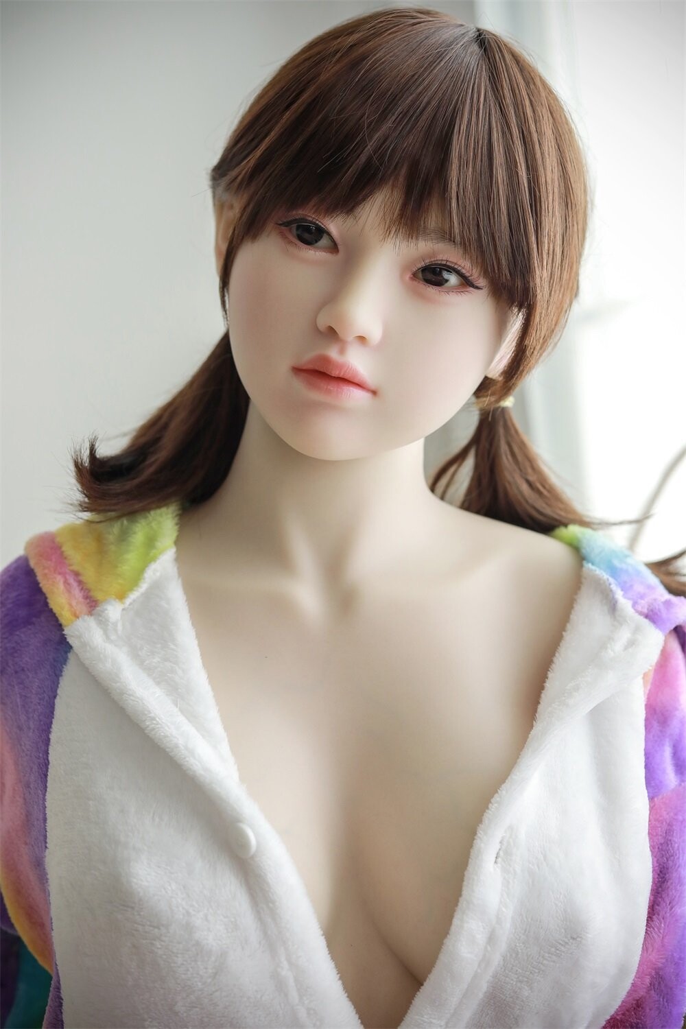 Realistic silicone sex doll with full body and metal skeleton for lifelike play 4.85ft/148cm 