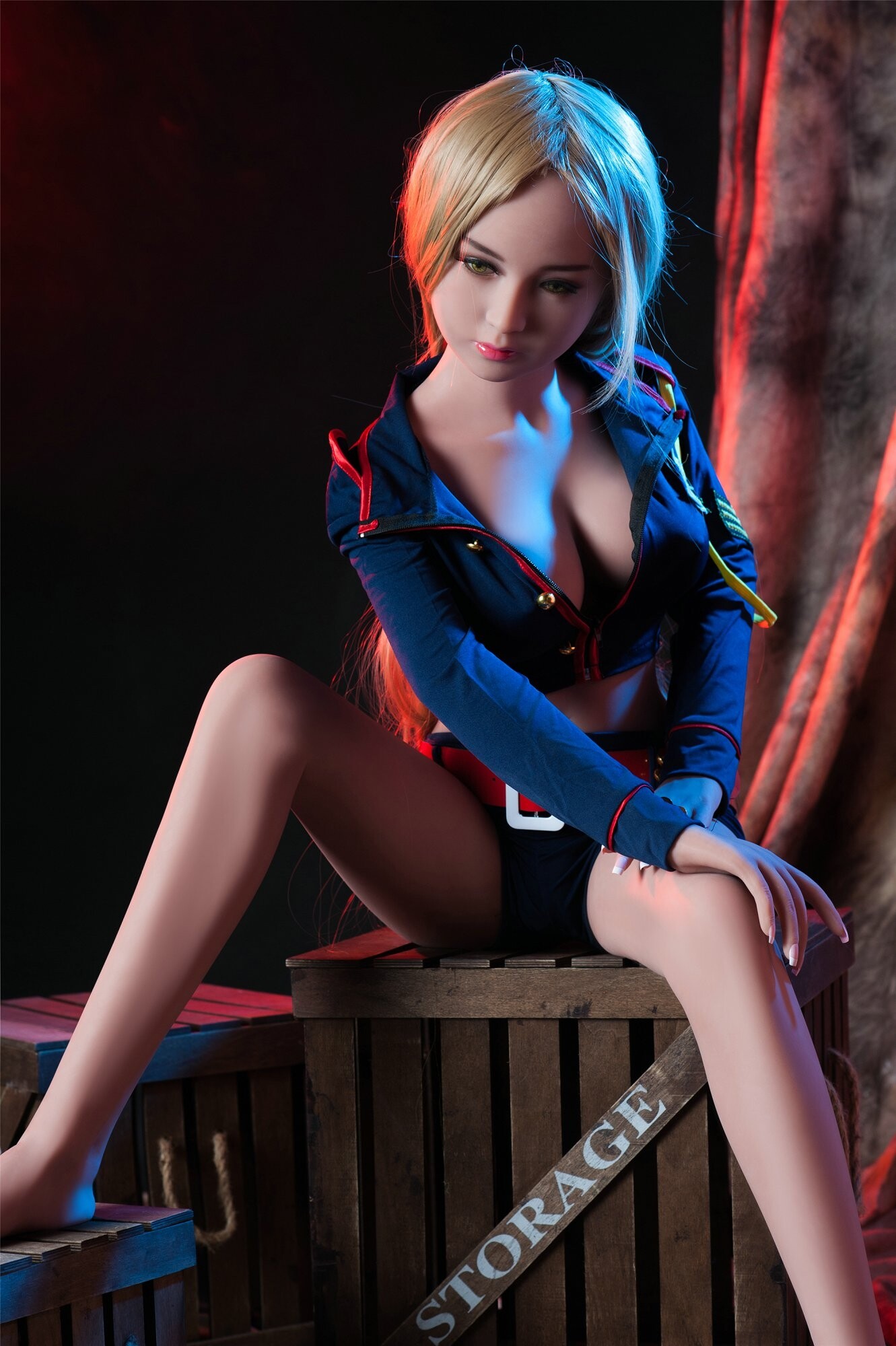 Silicone sex dolls 140cm with skeleton erotic sexy toys