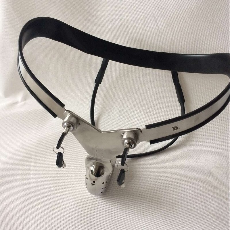Stainless Steel Male Chastity Belt Chastity Device Sex Toys for Men