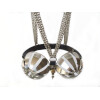 Breathable Stainless Steel Female Chastity Bra Device Half-Pierced Adjustable