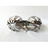 Breathable Stainless Steel Female Chastity Bra Device Half-Pierced Adjustable