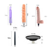 Realistic Dildo & Anal Plug Set for Jessky Sex Machines - 3XLR Connector