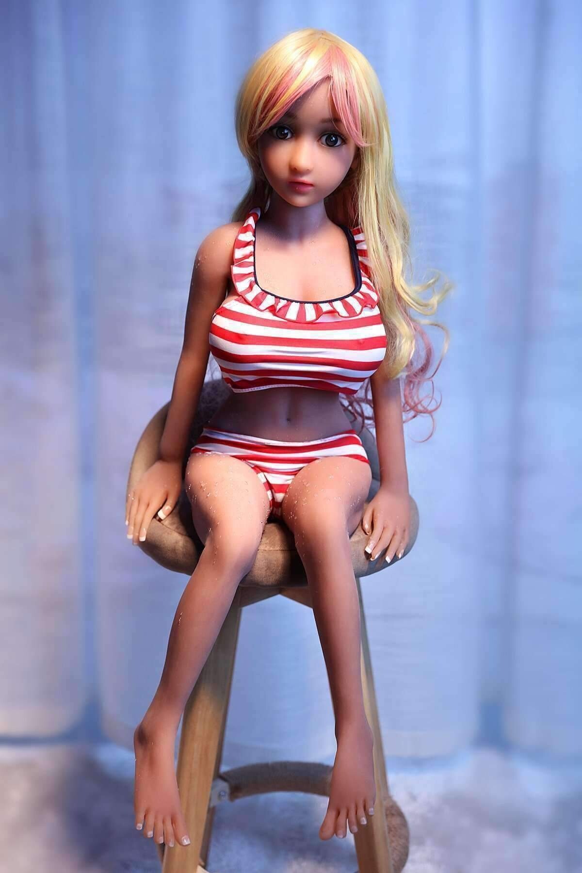 105cm Silikon Sex Puppe Große Brüste Mini Vagina Erwachsene Sexuelle Puppen