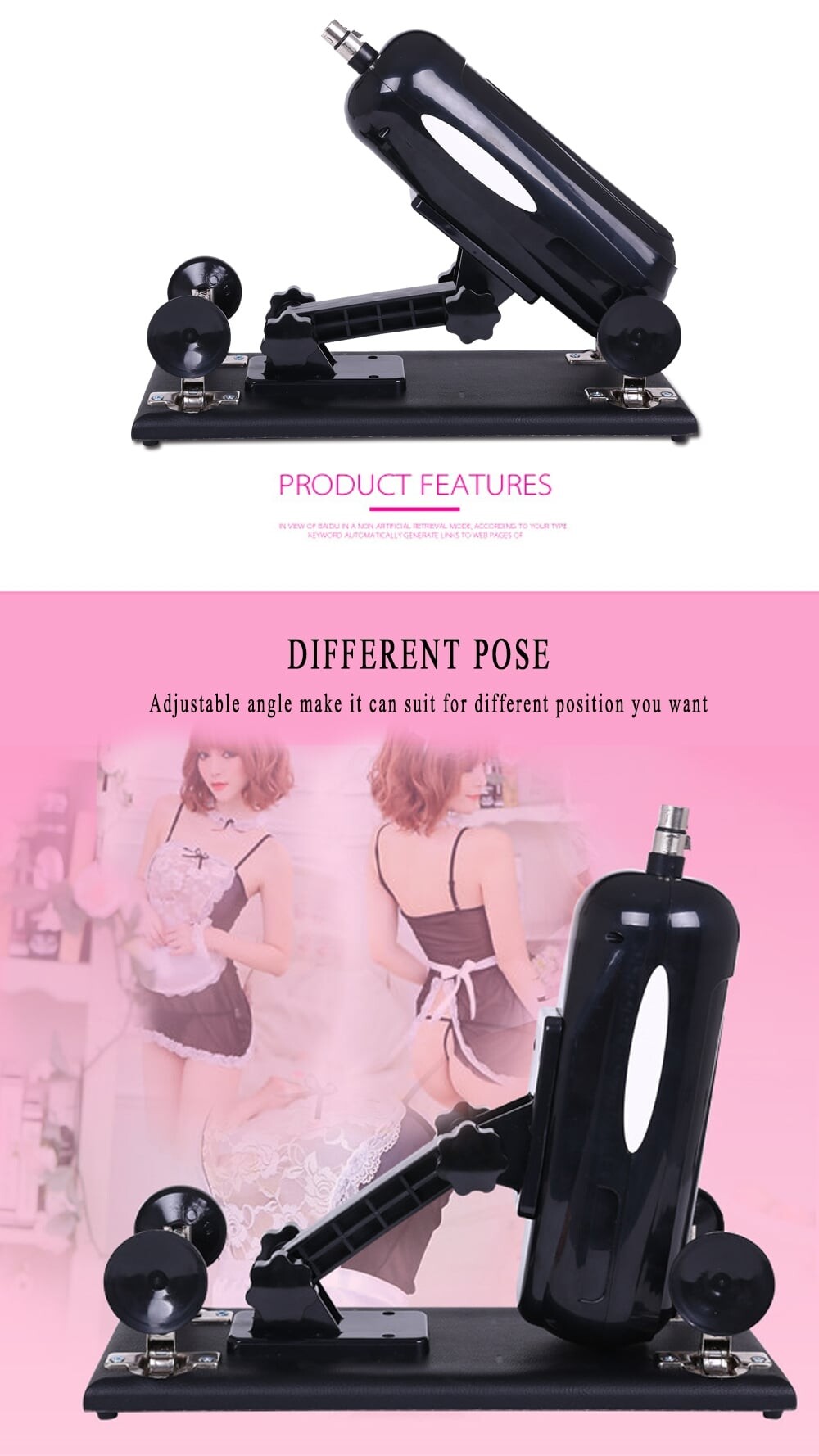 Automatische Liebes-Sexmaschine mit Vaginacup und 4 Stück Dildo-Aufsätzen für Paare