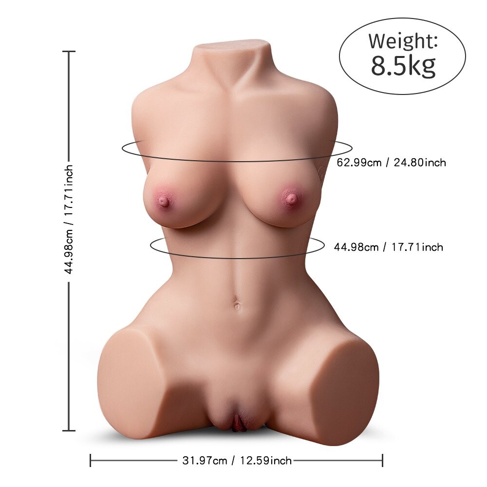 Automatische Saug- und Vibrations-Sexpuppen weiblicher Torso 8,5 kg/18,73 lb