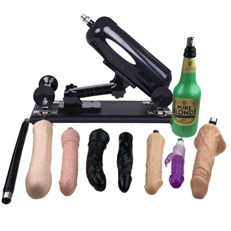 Paar-Masturbations-Sexmaschine mit Vaginacup und 8PCS-Dildo-Anhängen