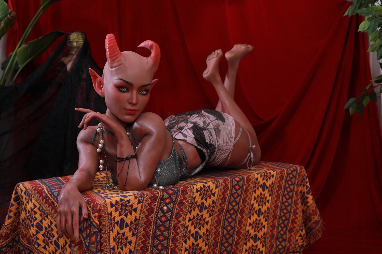 Premium Elf Fantasy Sex Puppe mit detaillierten Merkmalen