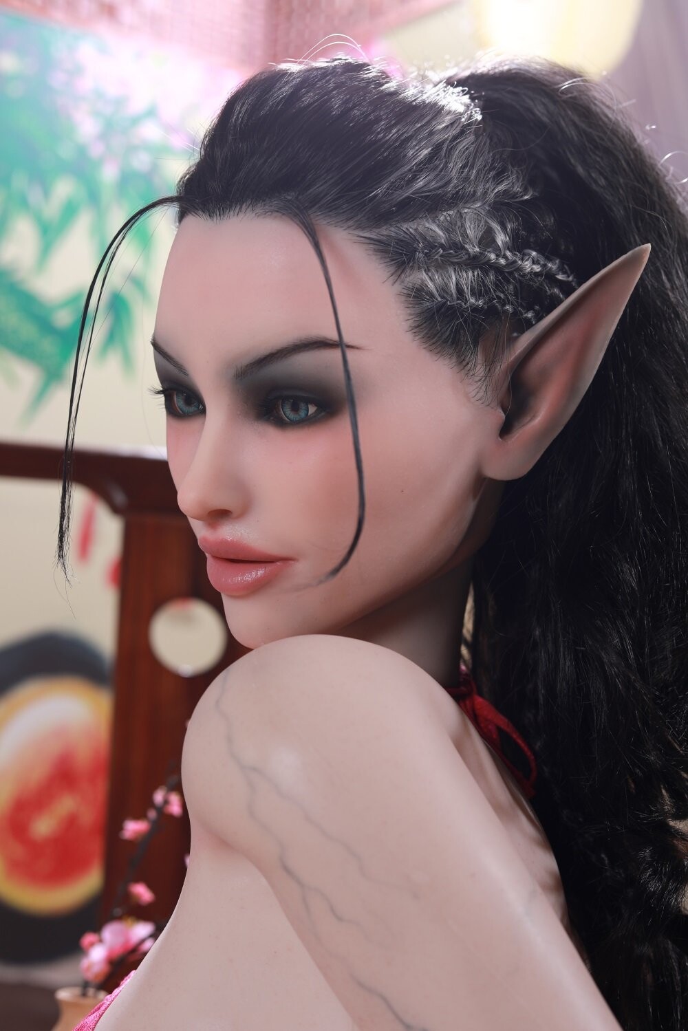 Elf Fantasy Love Doll Vollkörper-Silikon mit detaillierten Merkmalen