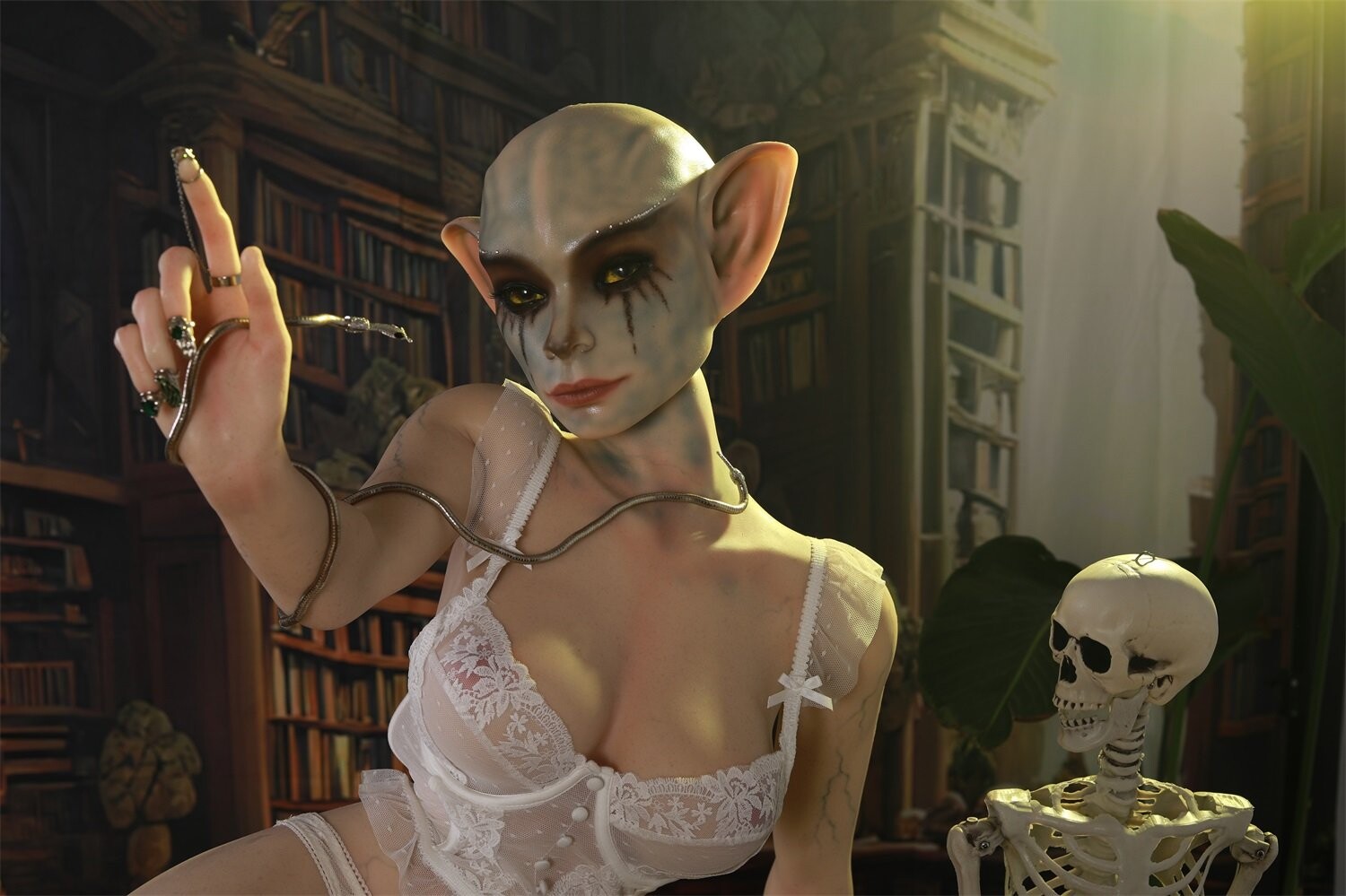 Elf Fantasy Sexpuppe Realistische Liebespuppe für Erwachsene