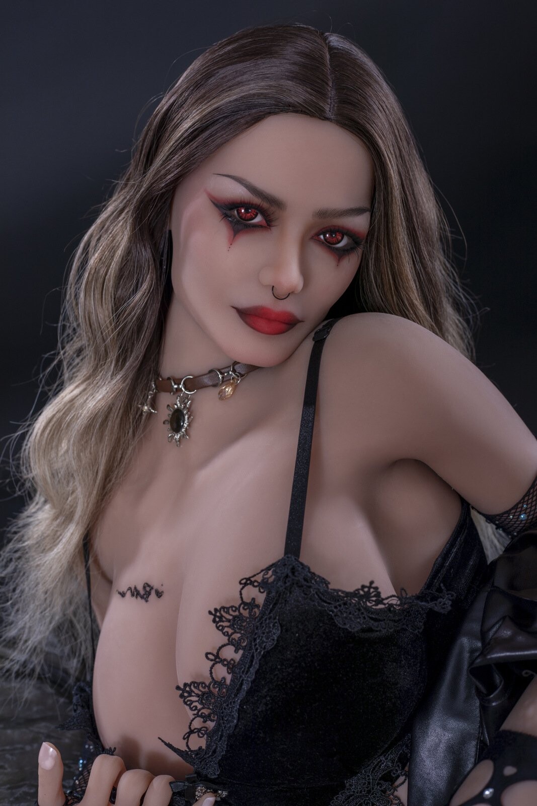 Vollformatige Sexpuppe mit Metallskelett große Brüste 5.51ft/168cm