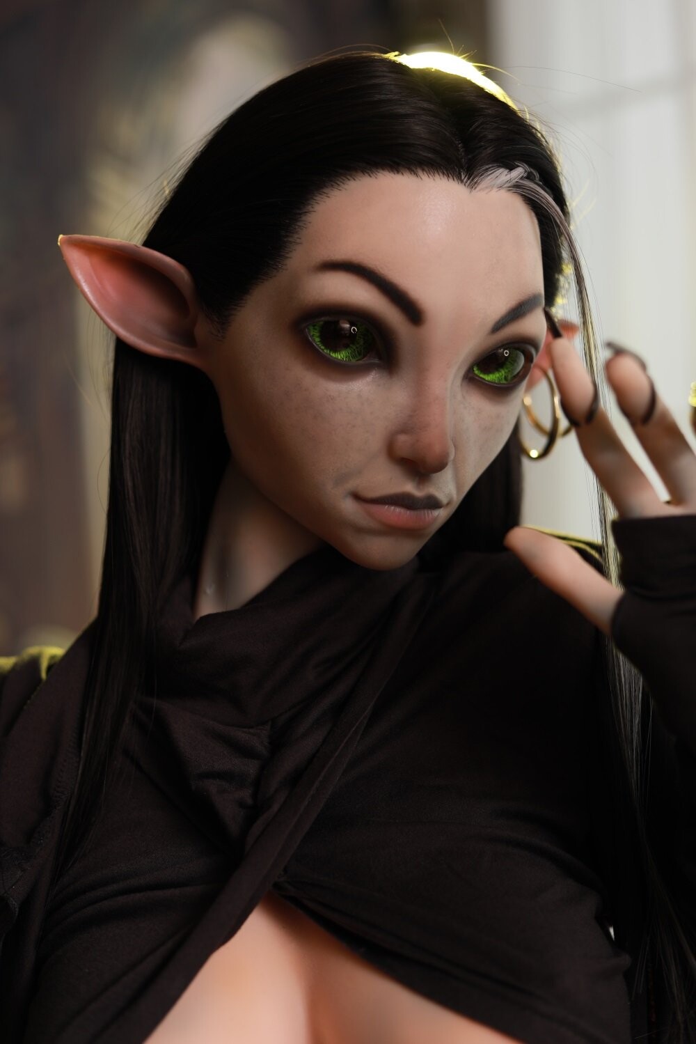 Lebensechte Elf-Fantasy-Liebespuppe Realistische Silikonpuppe