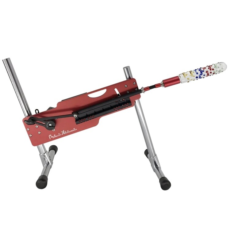 Neu eingetroffen: Spezialrabatt! 6-Gang Smart Sexmaschine mit kabelloser Fernbedienung in Rot/Schwarz