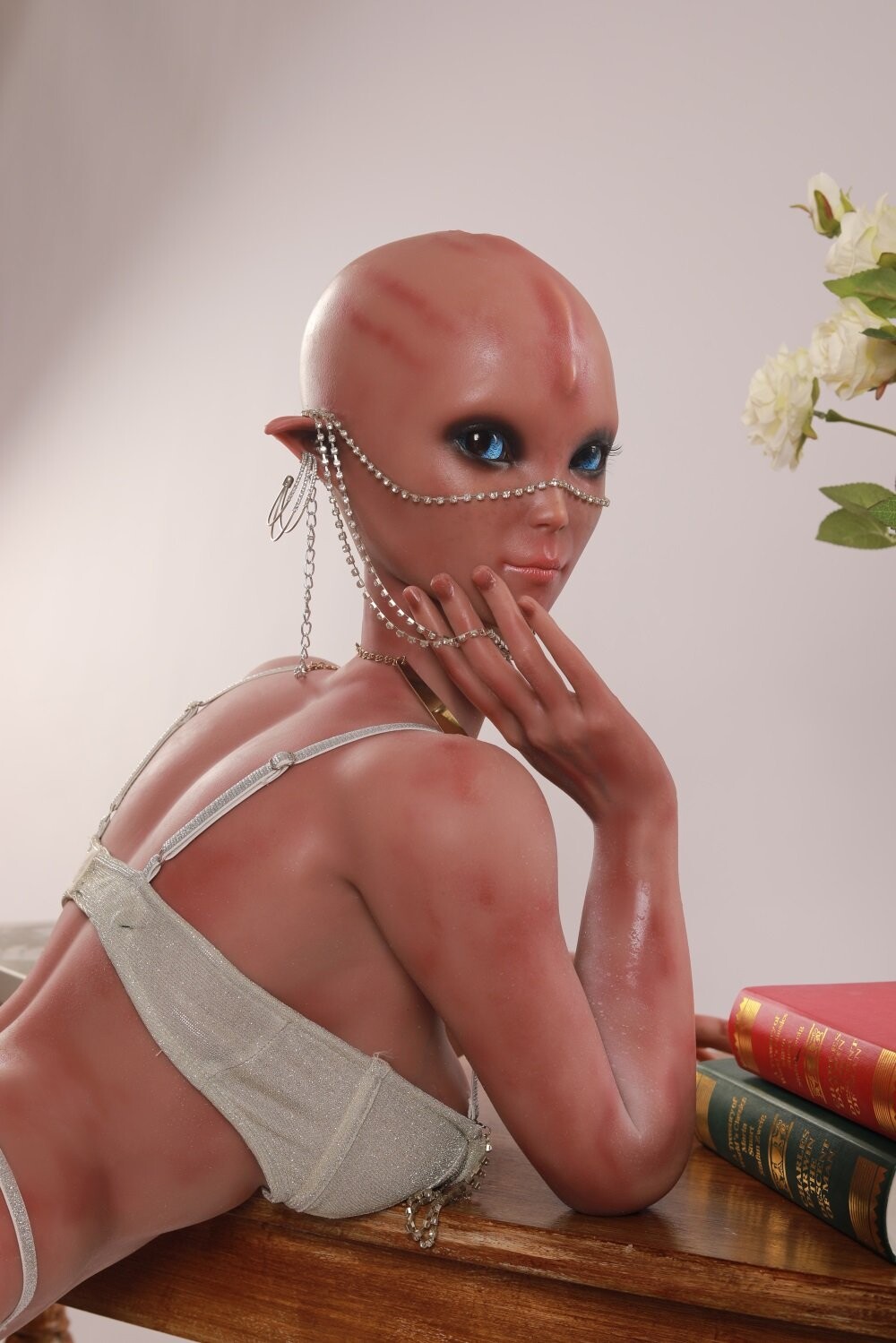 Realistische Elf-Fantasy-Puppe Premium-Silikon-Sexpuppe