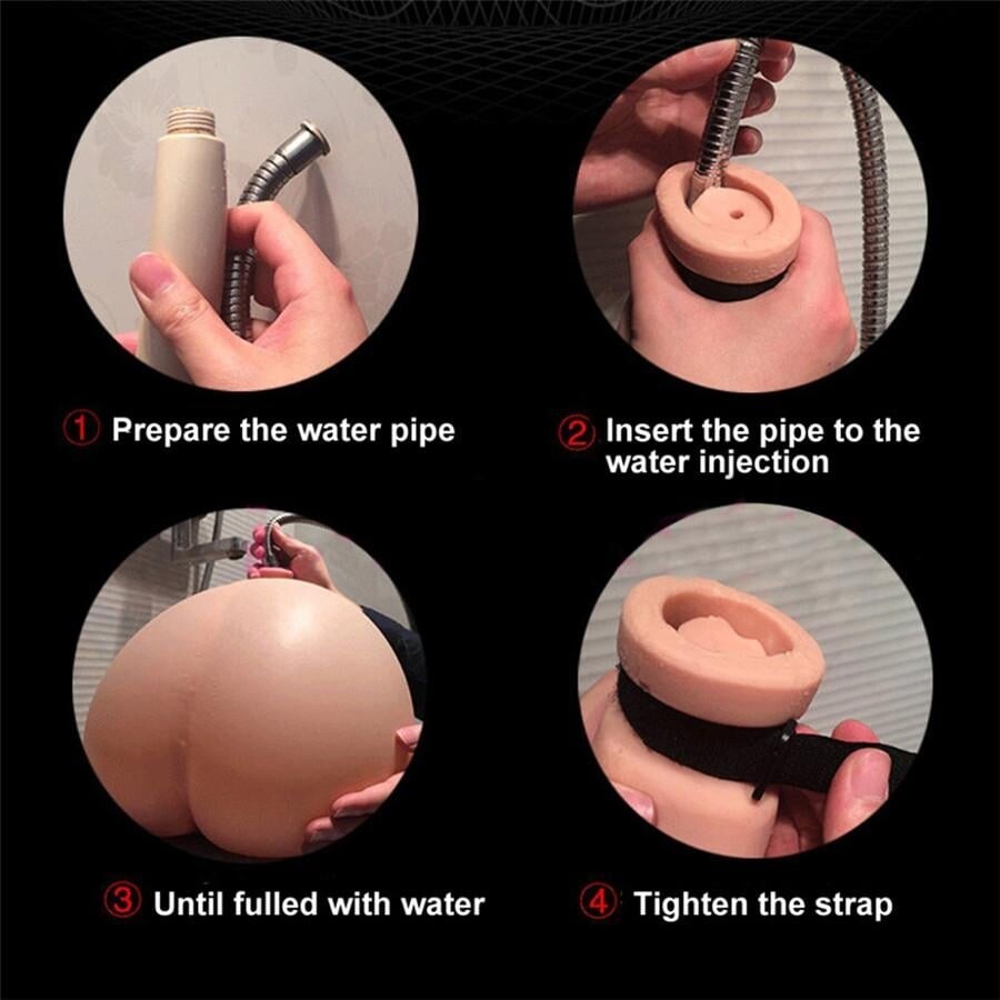 Realistische Wasser Pocket Pussy Luft Vagina 3D Ass aufblasbarer Masturbator Große Spielzeuge