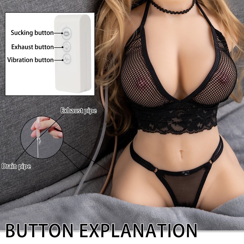 Vibrierender Saugender männlicher Masturbator Sex-Puppe Torso 15,4 lb/6,9 kg