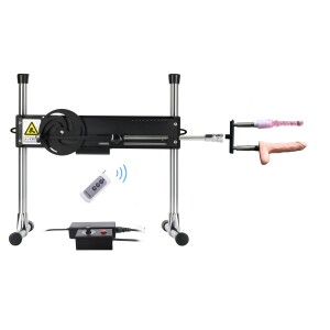 Premium Sexmaschine mit Fernbedienung und PRO-Aufsatz + 3 Stück Anal-Dildo