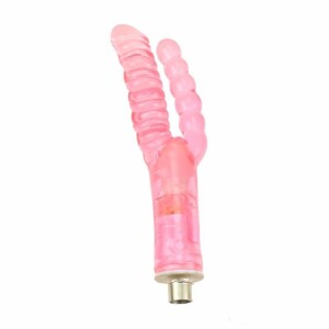 r Double Head Realistic Dildo Vaginal and Anal Pleasure for Sex Machine Pink