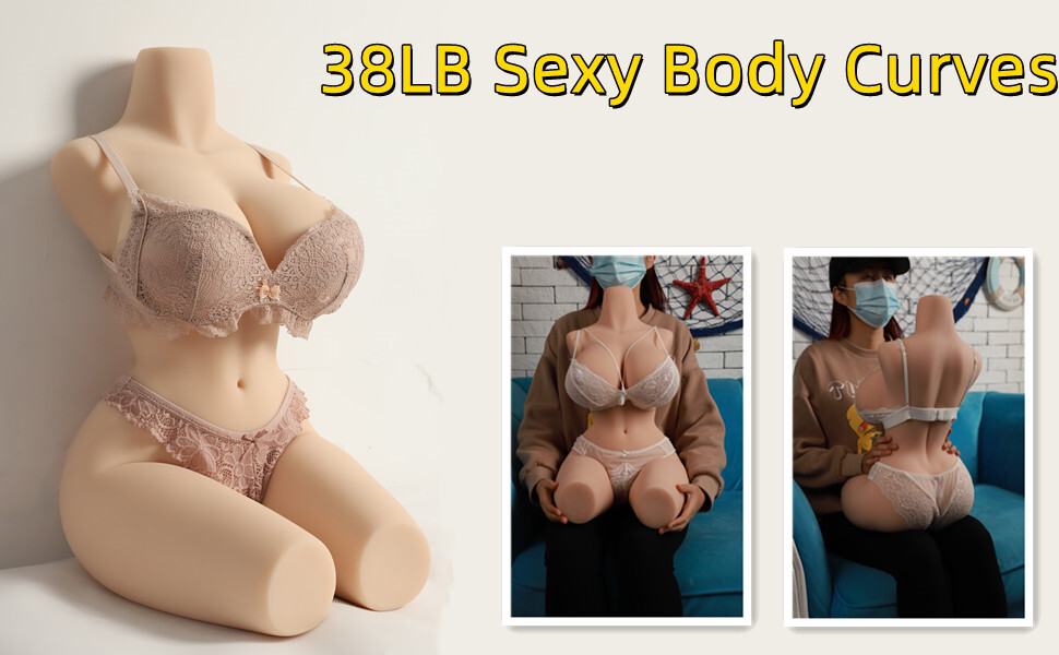 16kg/35.27lb Tórso de muñeca sexual realista masculino masturbador 70CM