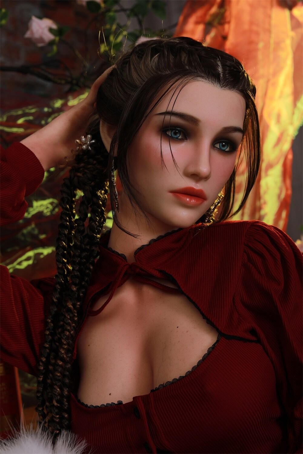 Muñeca Sexual de Silicona de 170 cm con Grandes Senos y Cuerpo Curvilíneo Realista para Hombres