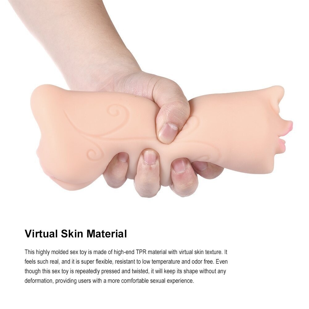 Masturbador moldeado realista en 3D 3 en 1 juguete sexual vaginal anal oral para la masturbación masculina