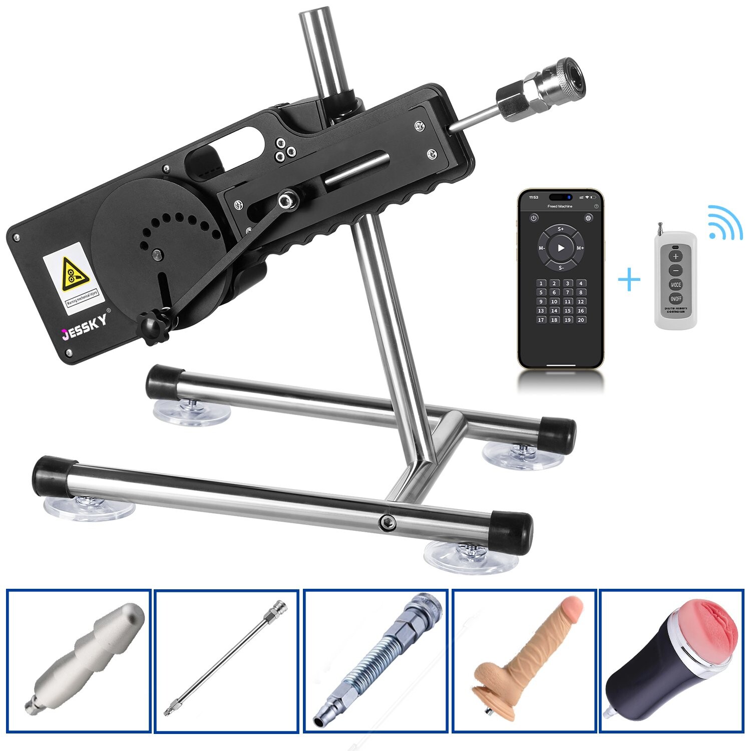 Machine à sexe automatique contrôlée par application pour couple avec masturbation masculine et 5 accessoires