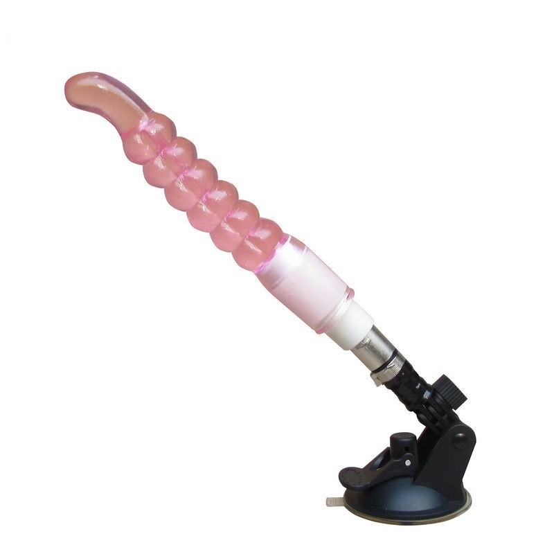 Máquina de sexo automática con accesorio anal de mini consolador de 18 cm de longitud y 2 cm de ancho en color morado