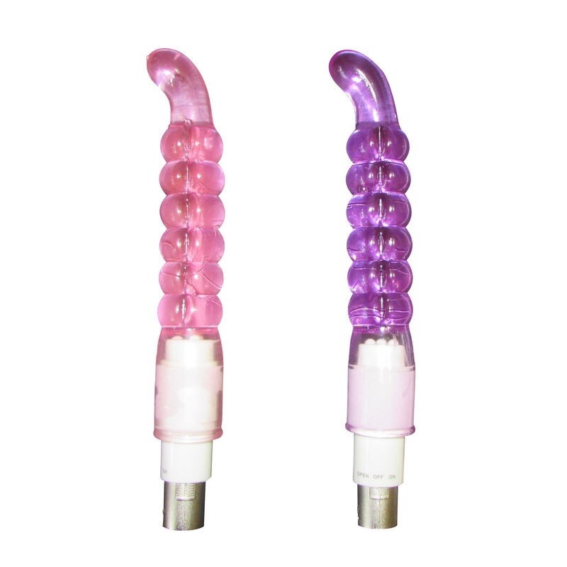 Máquina de sexo automática con accesorio anal de mini consolador de 18 cm de longitud y 2 cm de ancho en color morado