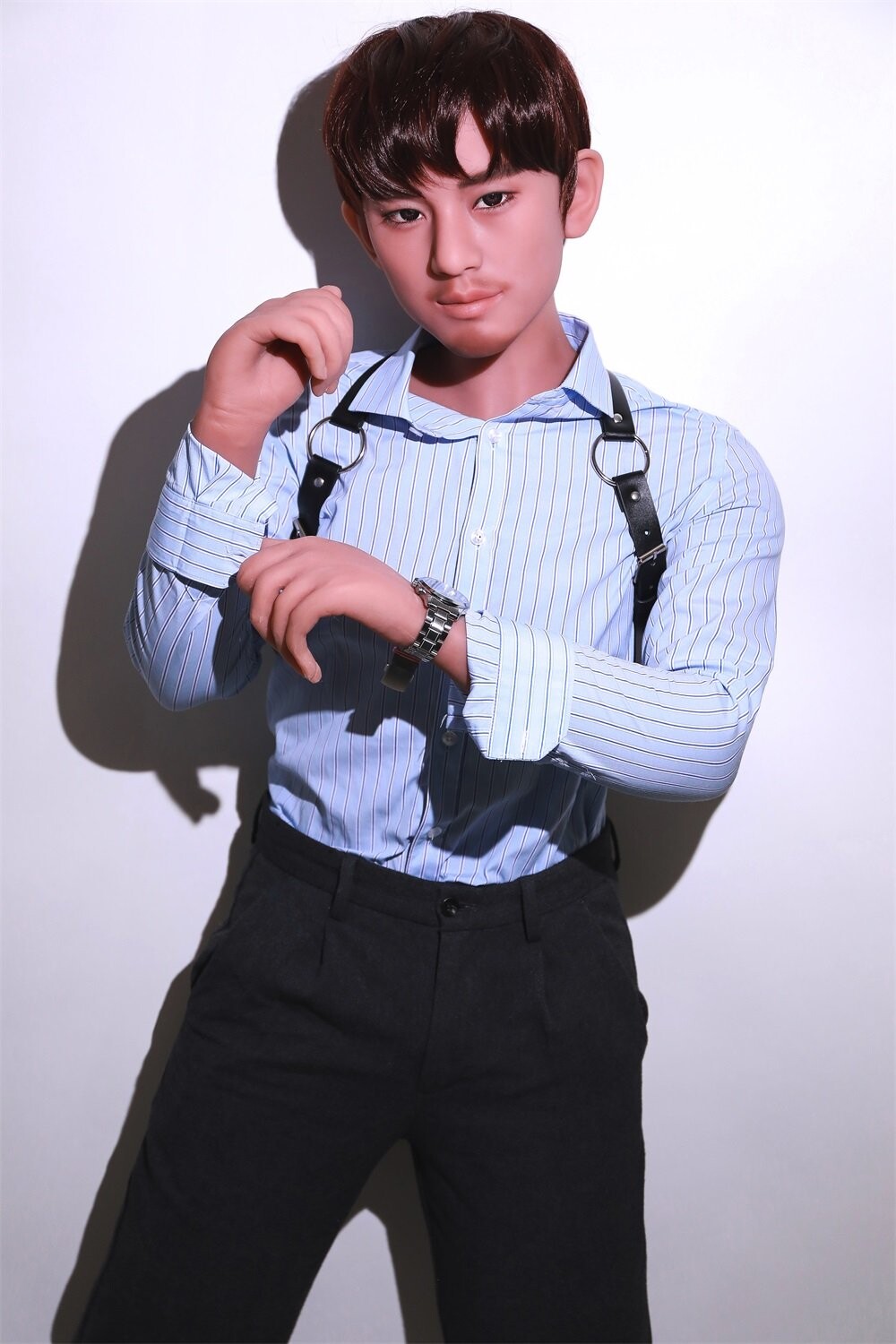 Muñeco sexual masculino gay Sexdoll caballero con 2 penes grandes de 170cm 