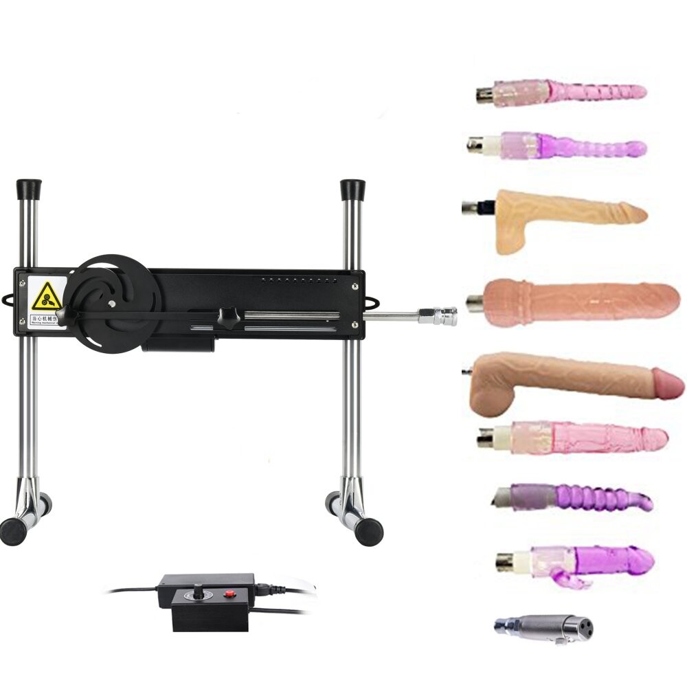 Máquina de sexo premium con 8 consoladores controlados por cable, dildo de punto G más potente