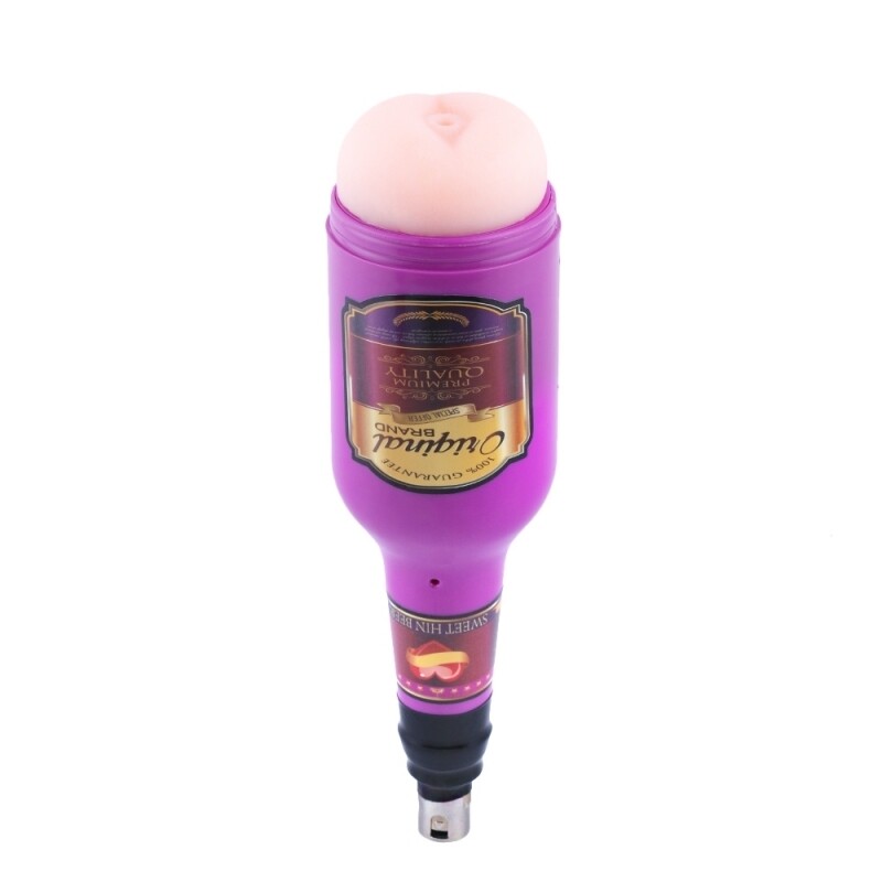 Realistic Anal Male Masturbator Purple Beer Mug Sex Cup Para Máquina Sexual 3XLR