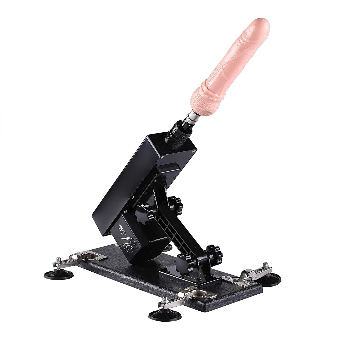 Máquina de masturbación retráctil Sex Machines con accesorios de consolador de 2 piezas