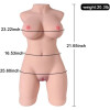 9.2kg/20.3LB Muñeca sexual torso con vagina realista en 3D y ano apretado