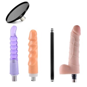 Set de Dildo Realista y Plug Anal para Máquinas Sexuales Jessky - Conector 3XLR