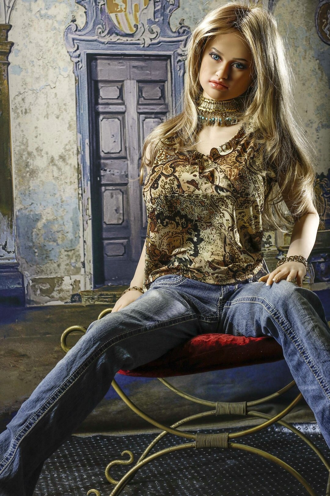 158cm Volledige lichaams Silicium Sekspop met Metalen Skelet Mond Vagina Anus