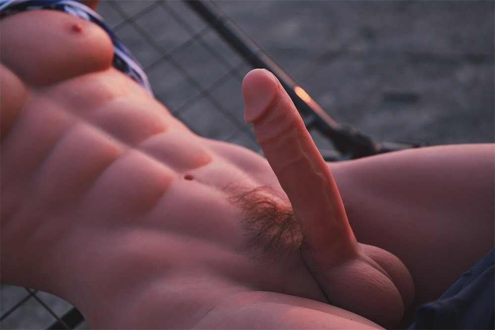 165cm 5.41ft TPE Mannelijke Sekspop Realistische Liefdespop Met 2 Stuks Afneembare Penis