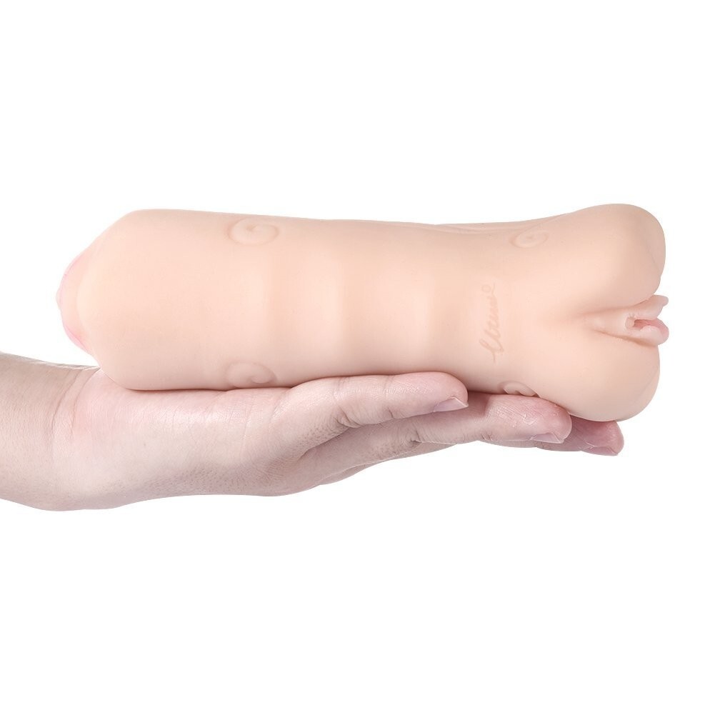 3D Realistische Gegoten Masturbator 3-in-1 Vaginale Anale Orale Seksspeeltje voor Mannelijke Masturbatie